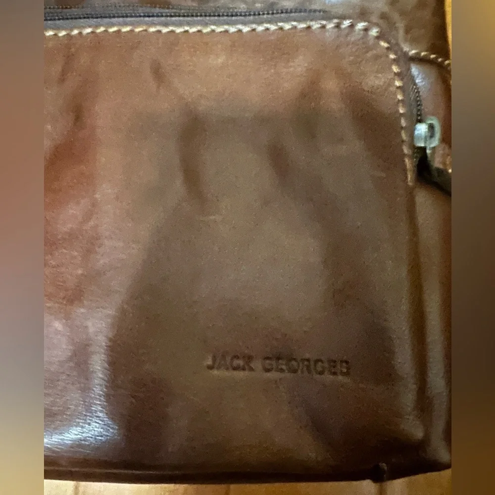 Elegant Dark Brown Leather Crossbody Bag - Picture 7 of 8